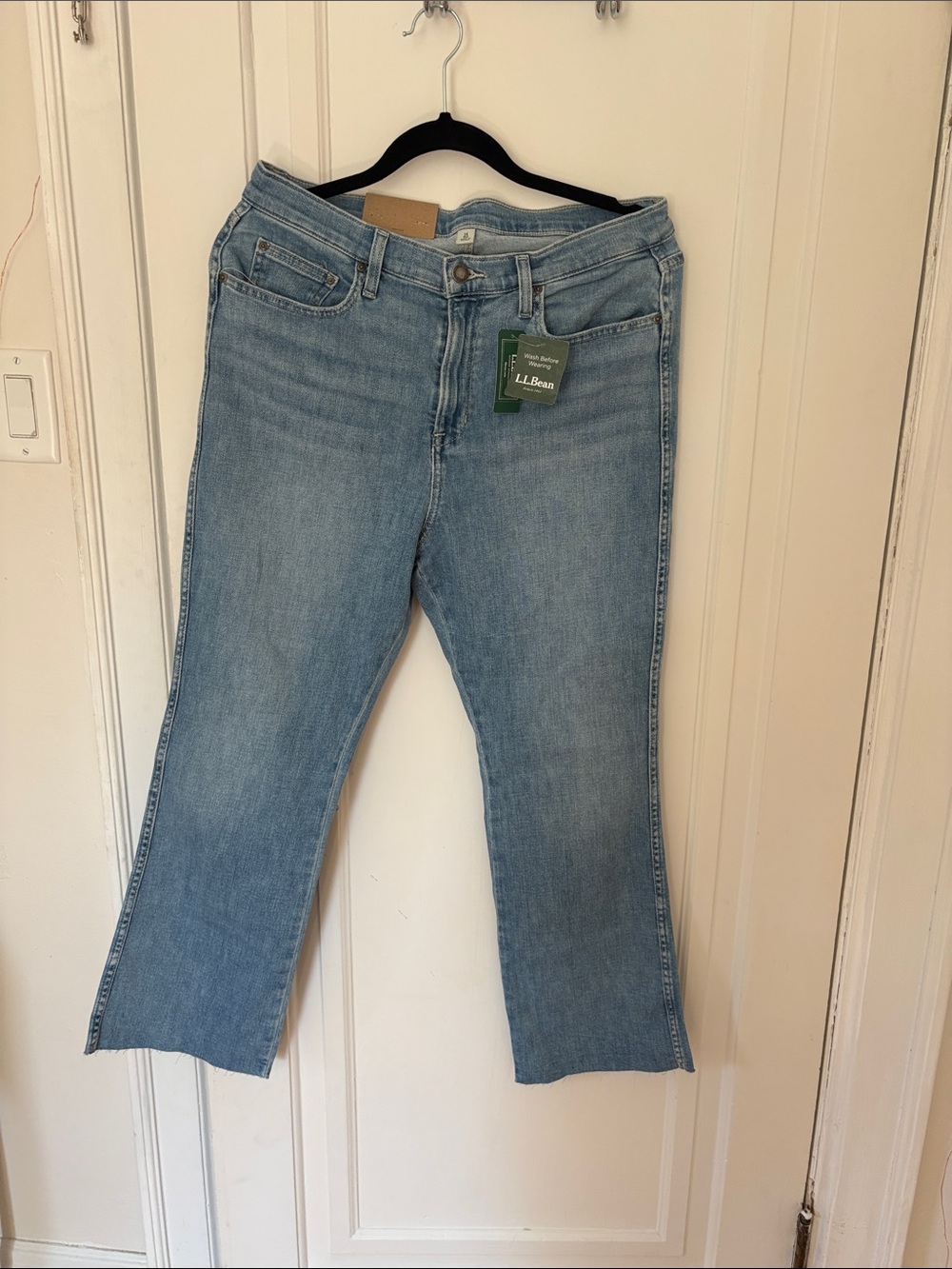 L.L. Bean Women's Light Wash Cropped Jeans